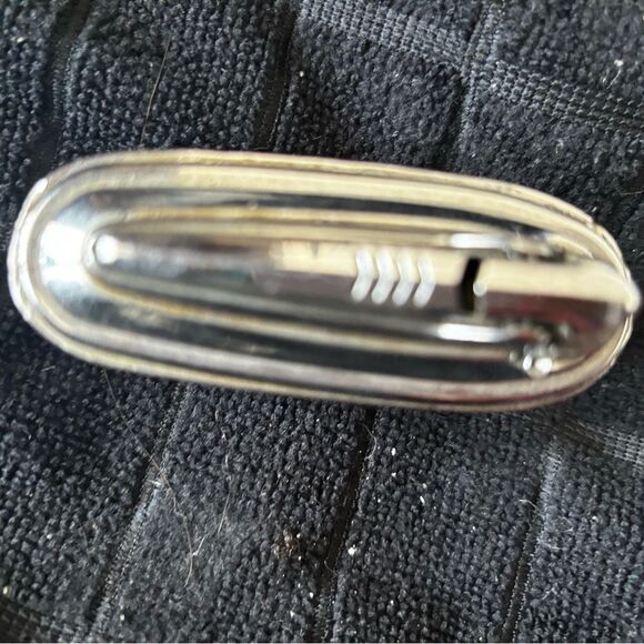 1959 Ronson Varaflame Meteor Table Lighter Brushed Silver Butane vintage - Picture 3 of 5